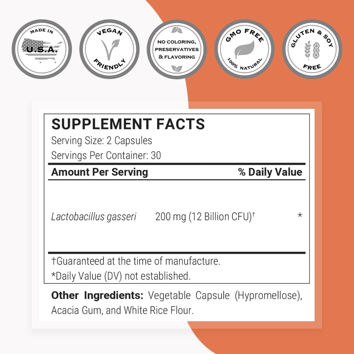 Lactobacillus gasseri - 60 Cápsulas