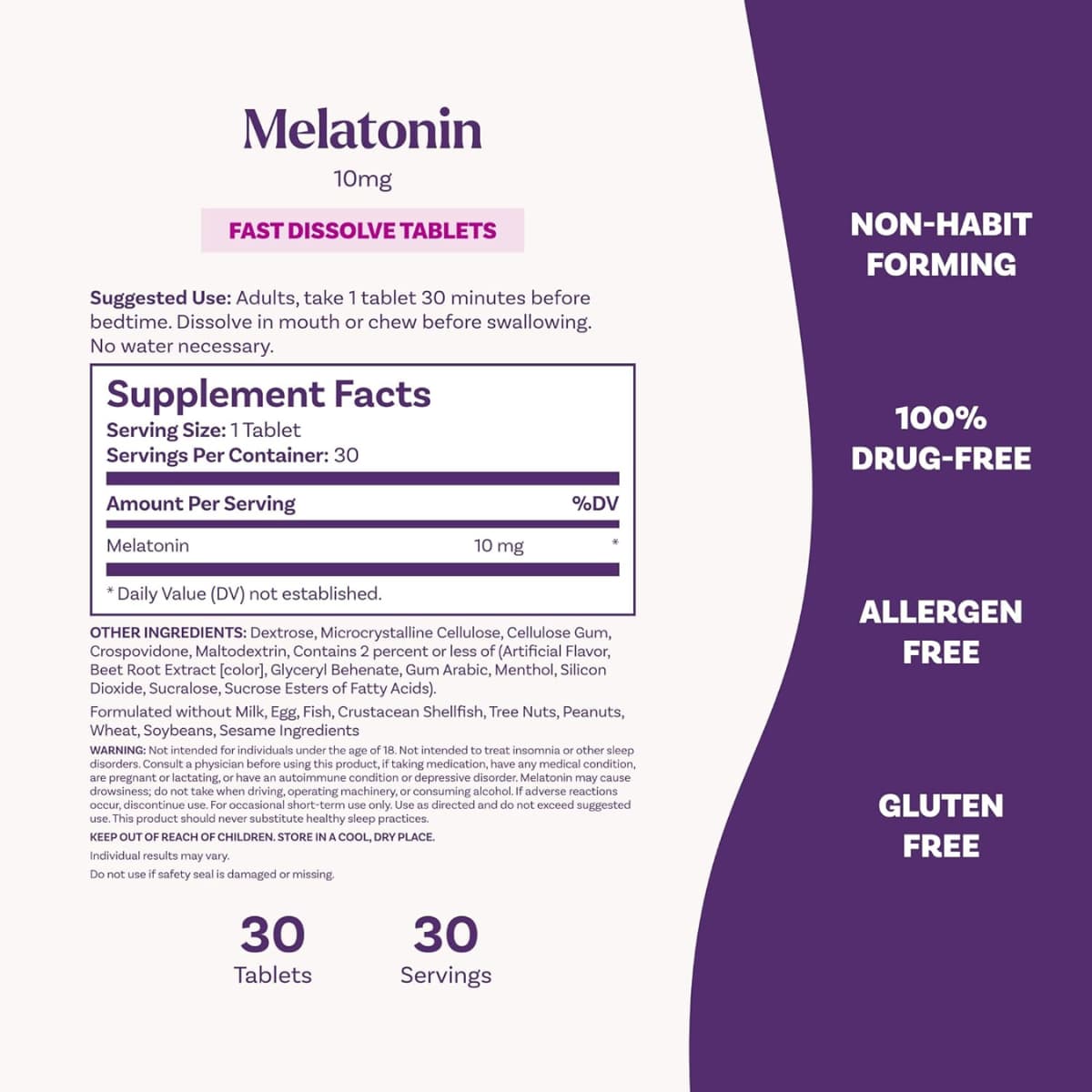 Melatonina 10 mg - Fresa