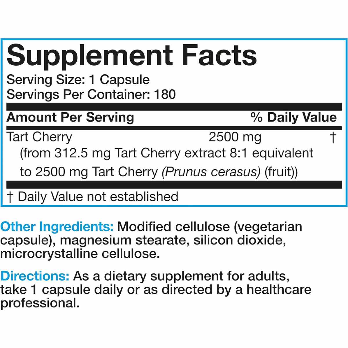 Extracto de Cereza Ácida - 2500 mg - Haz Tu Pedido