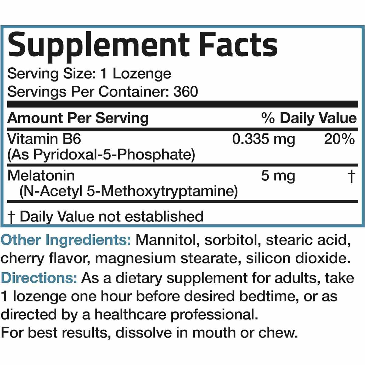 Melatonina - 5 mg - Haz Tu Pedido