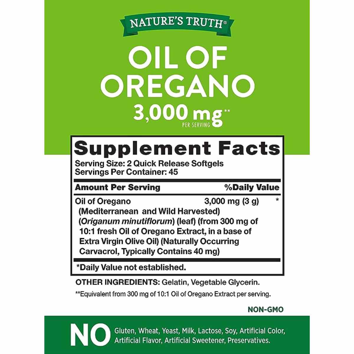 Aceite de Orégano 3000 mg - 90 Cápsulas de Liberación - Haz Tu Pedido
