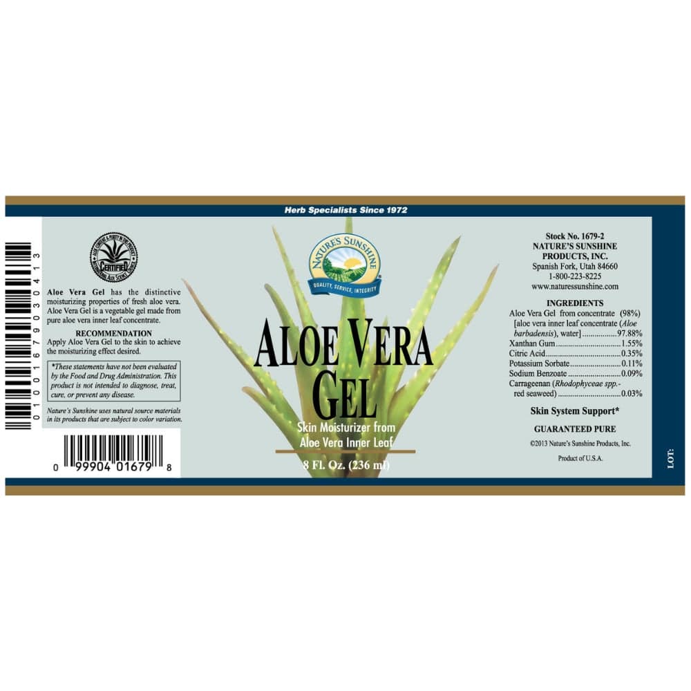 Nature's Sunshine Aloe Vera Gel - 236 ml - Haz Tu Pedido