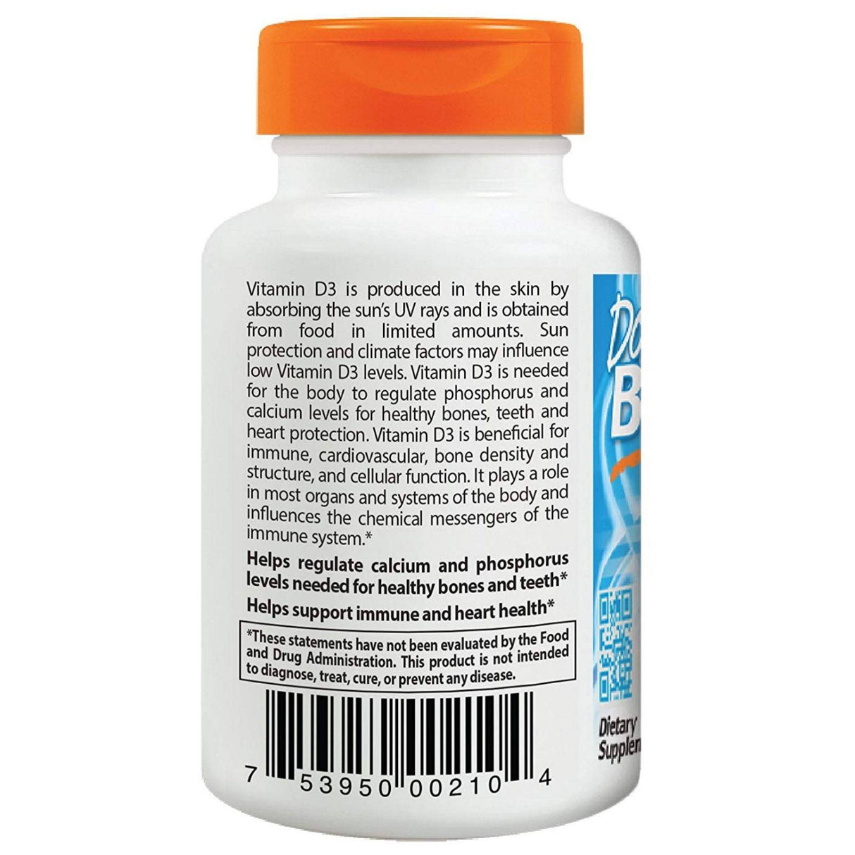 Doctor’s Best Vitamin D3 - 2000 IU - 180 Cápsulas Blandas - Haz Tu Pedido