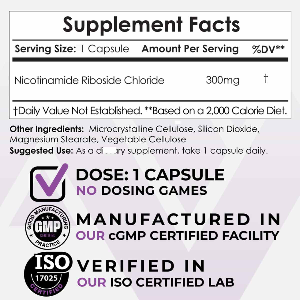 Nicotinamida Riboside - 300 mg - Haz Tu Pedido