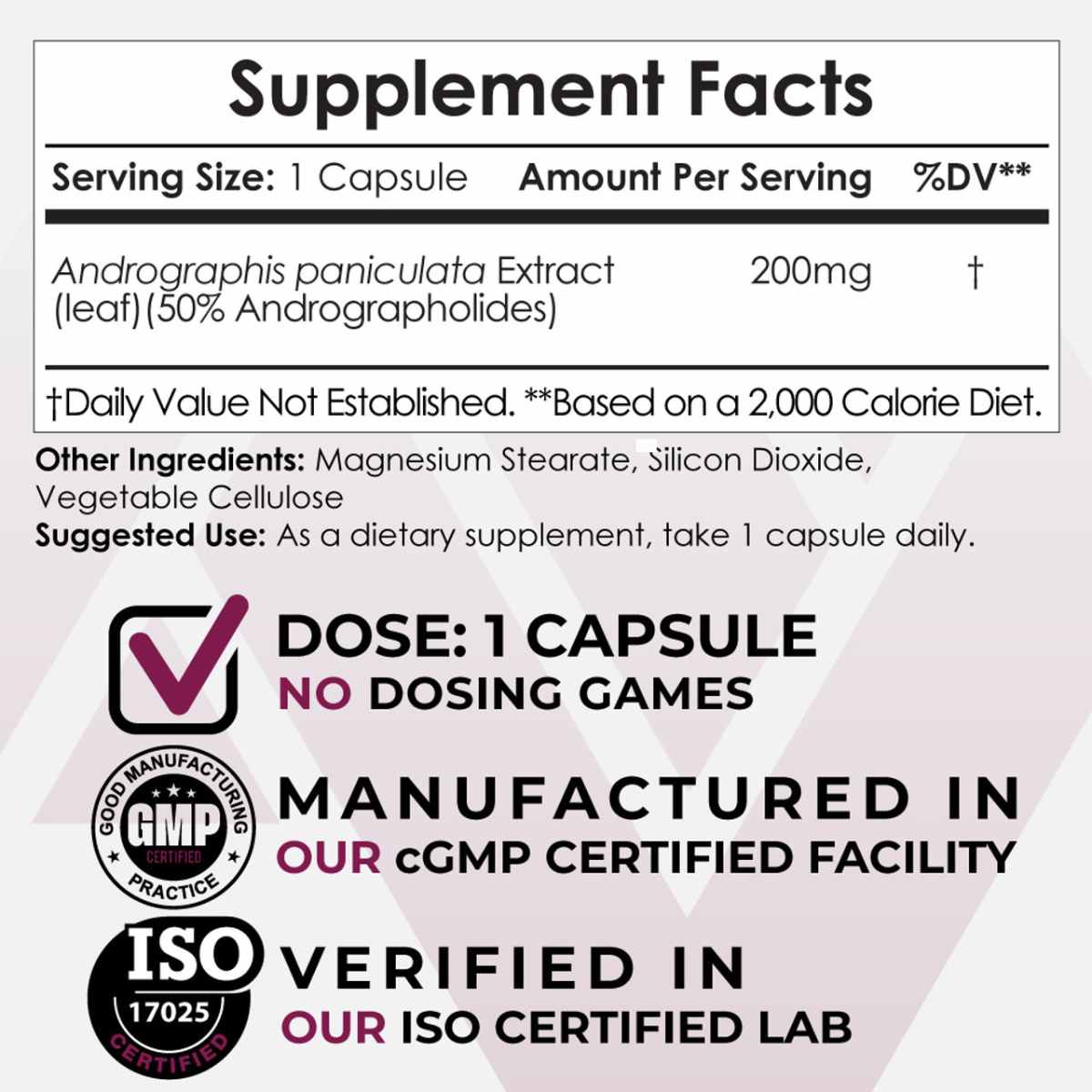 Andrographis Paniculata 200 mg - Haz Tu Pedido