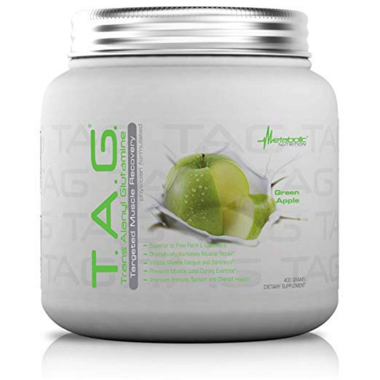 Metabolic Nutrition TAG Muscle Recovery - 400g Pre Intra Post Workout - Haz Tu Pedido