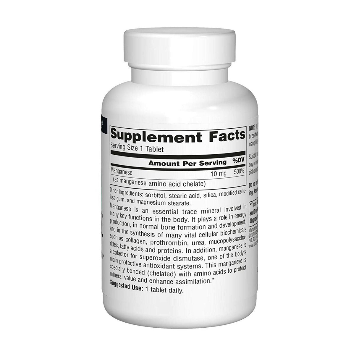 Source Naturals Manganeso 10 mg - Tabletas - Haz Tu Pedido