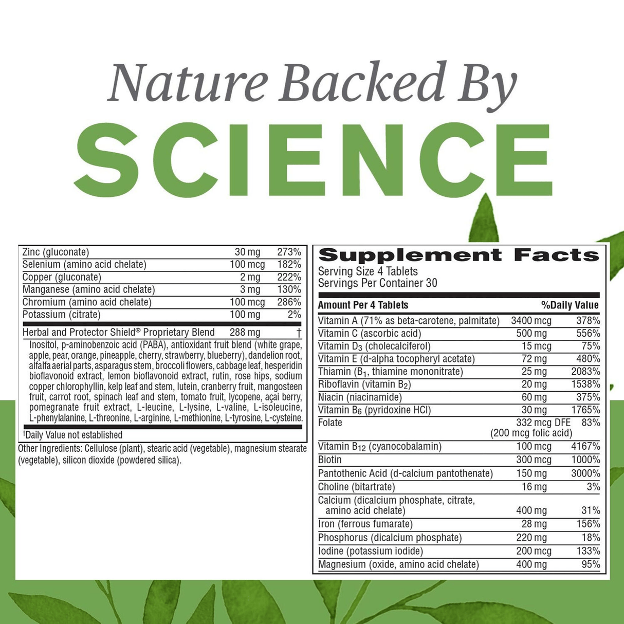 Nature's Sunshine Super Supplemental - 120 Tabletas - Haz Tu Pedido