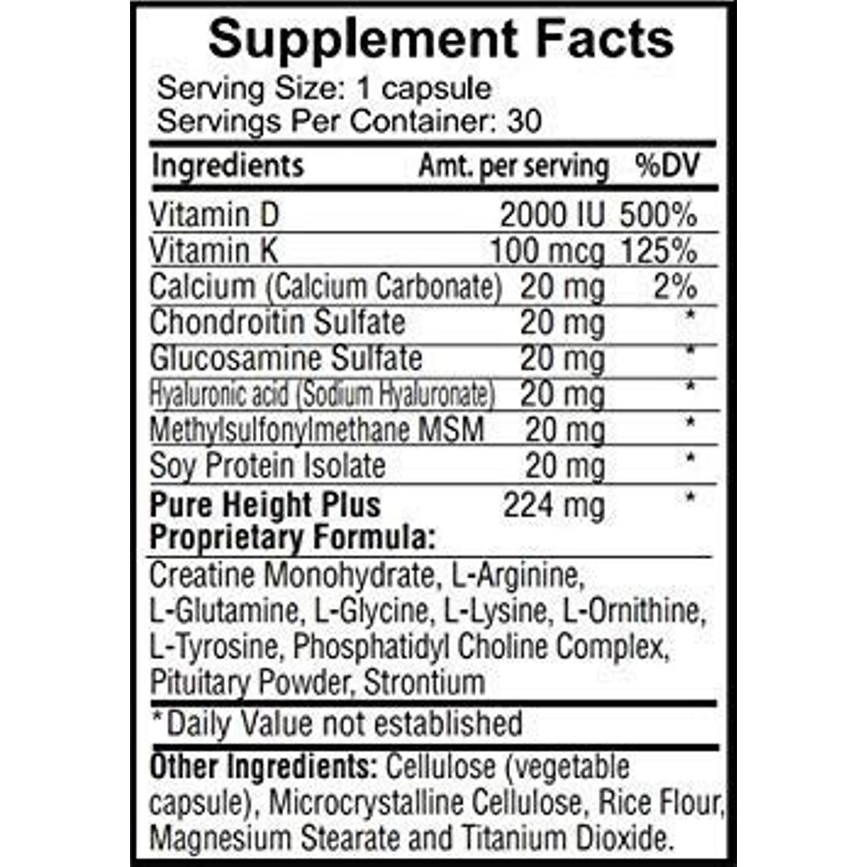 Pure BioTechnologies PureHeight Plus - 30 Cápsulas - Haz Tu Pedido