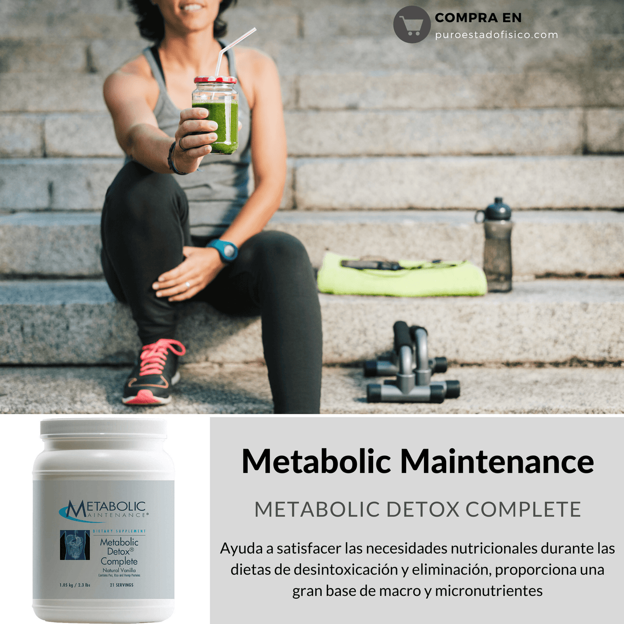 Metabolic Maintenance Metabolic Detox Complete - Vainilla - 2,3 lb - Haz Tu Pedido
