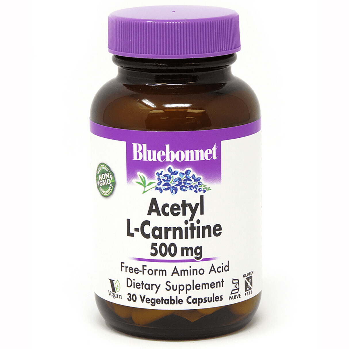 Bluebonnet Acetyl L-Carnitine 500 mg - Vegetable Capsules - Haz Tu Pedido