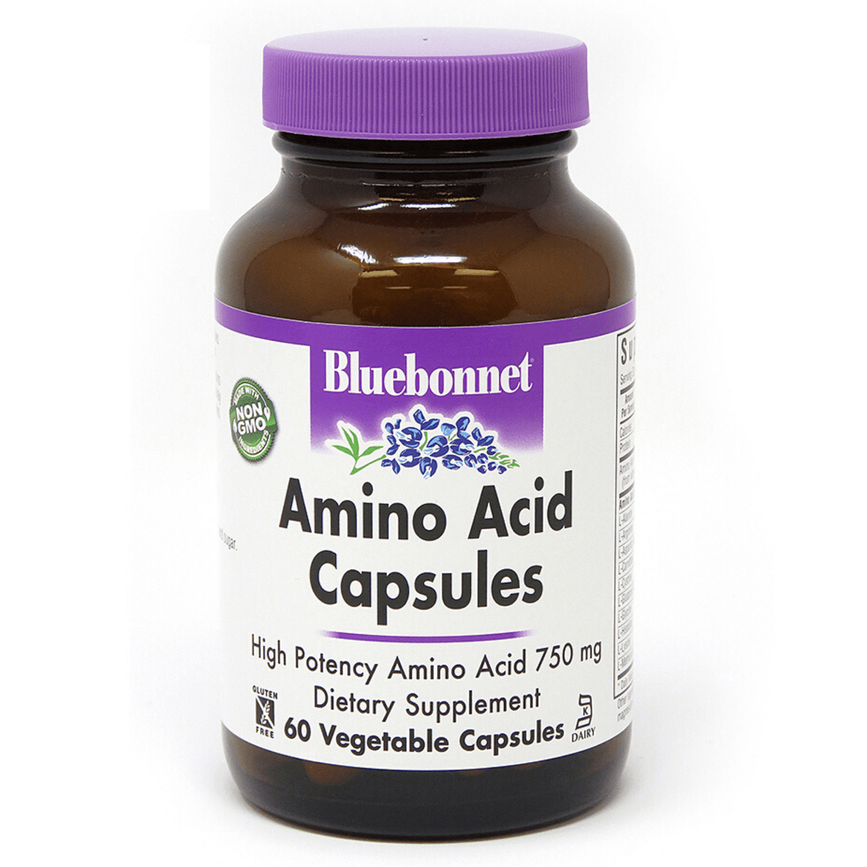 Bluebonnet Amino Acid Capsules - 750 mg - Haz Tu Pedido
