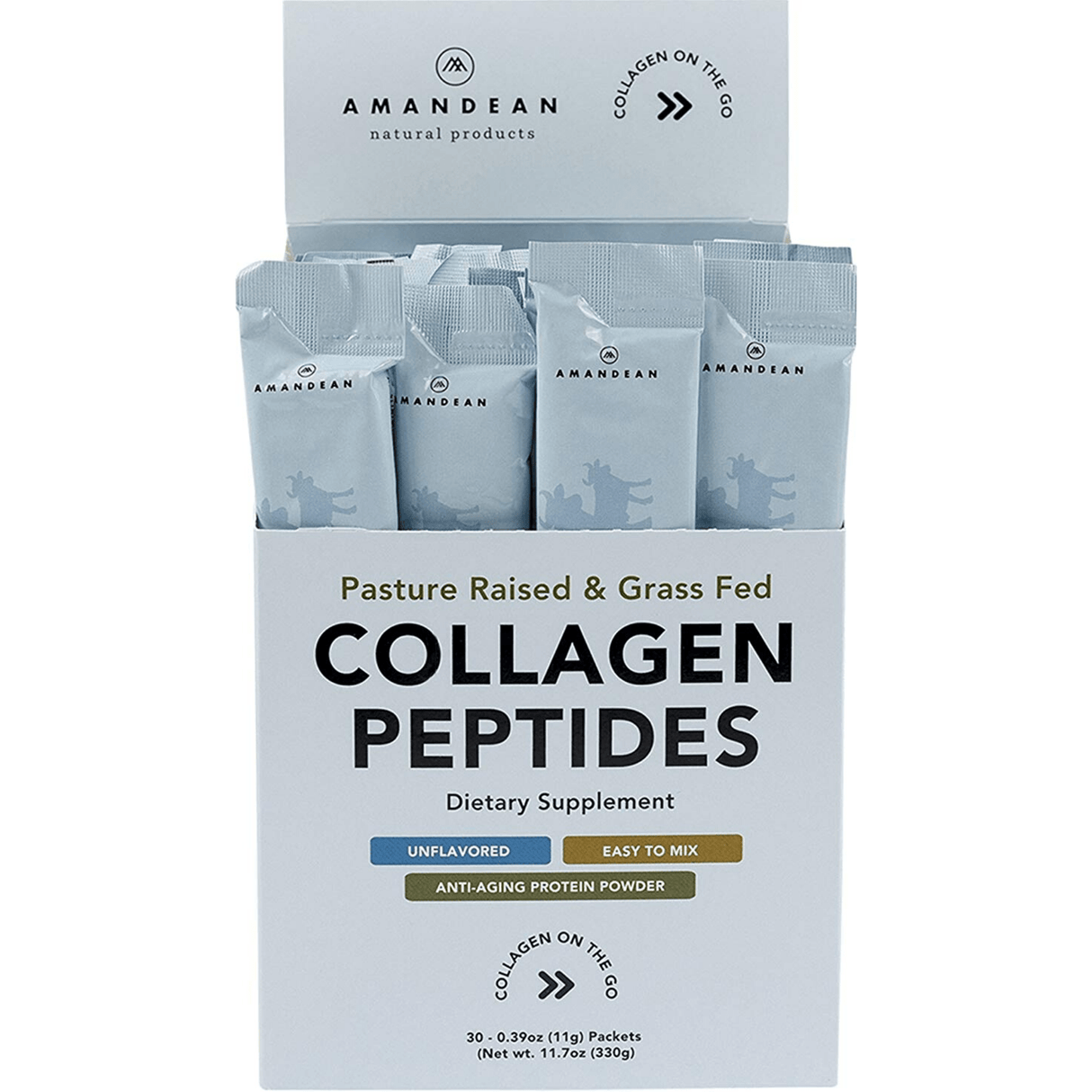 Amandean Collagen Peptides - Sin Sabor - Polvo - Haz Tu Pedido