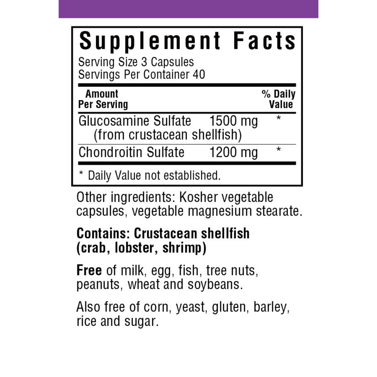 Bluebonnet Glucosamine Chondroitin - Vegetable Capsules - Haz Tu Pedido