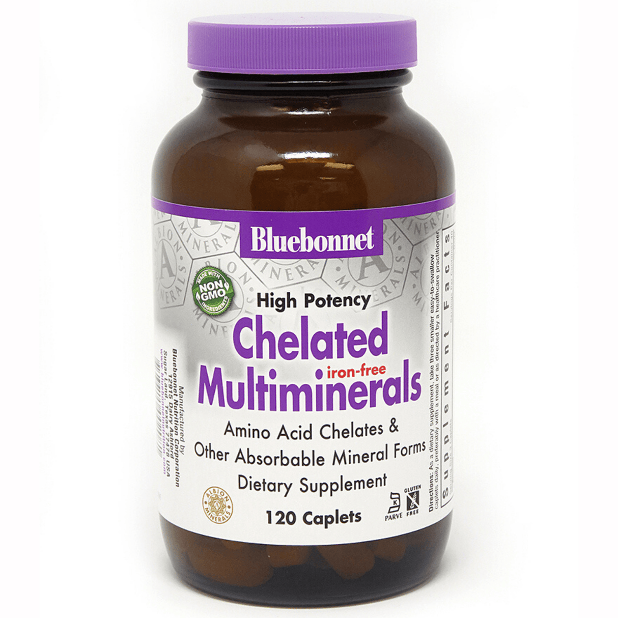 Bluebonnet Albion High Potency Chelated Multiminerals Iron Free - Haz Tu Pedido