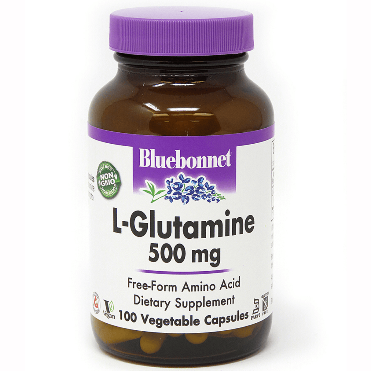 Bluebonnet L-Glutamine - 500 mg - Vegetable Capsules - Haz Tu Pedido