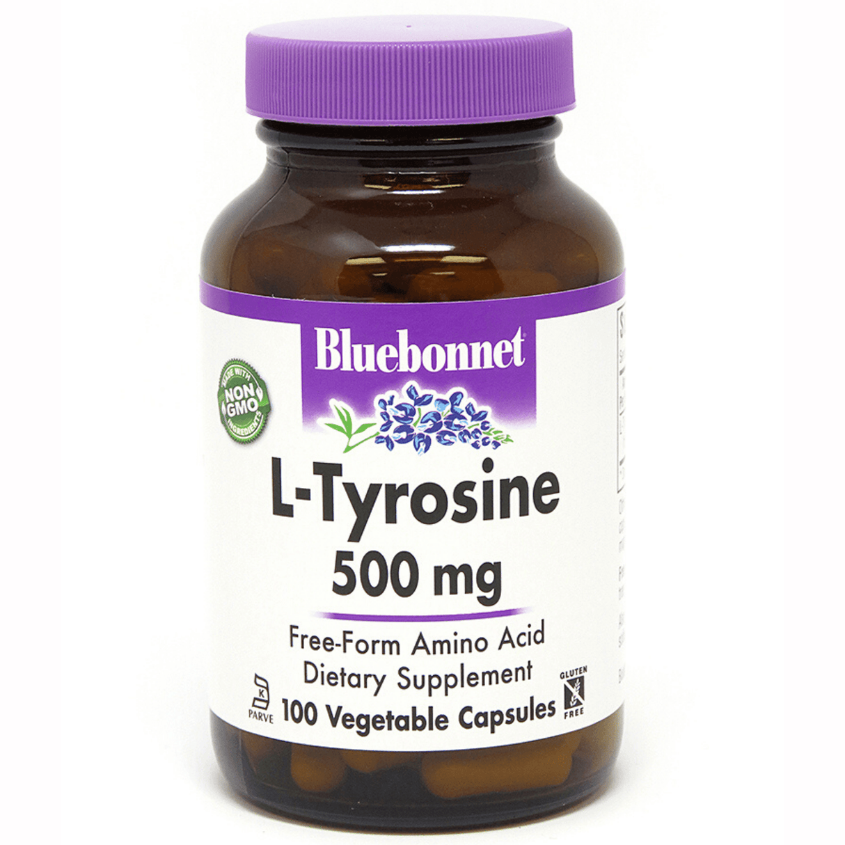 Bluebonnet L-Tyrosine - 500 mg - Vegetable Capsules - Haz Tu Pedido
