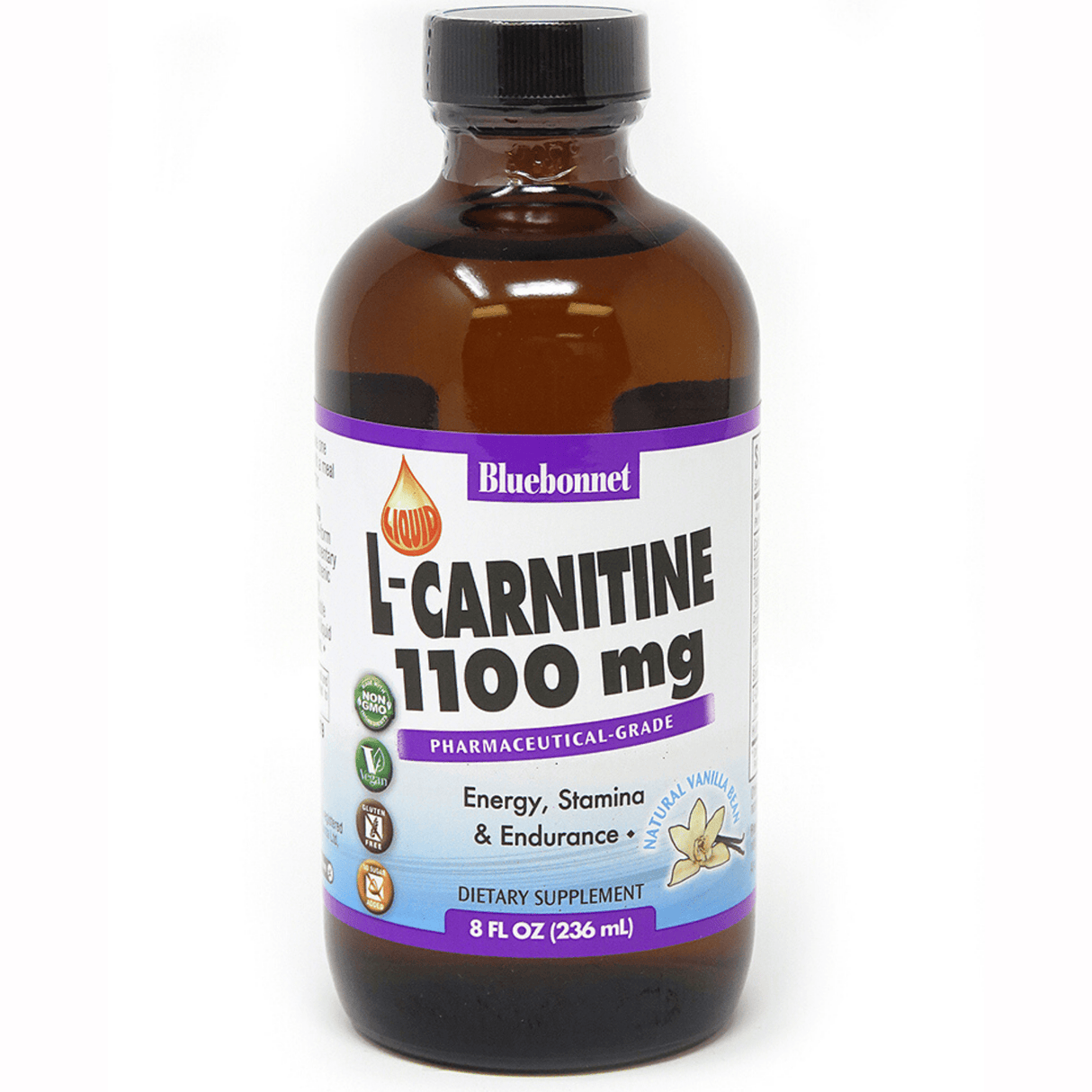Bluebonnet Liquid L-Carnitine - 1100 mg - 236 ml - Haz Tu Pedido