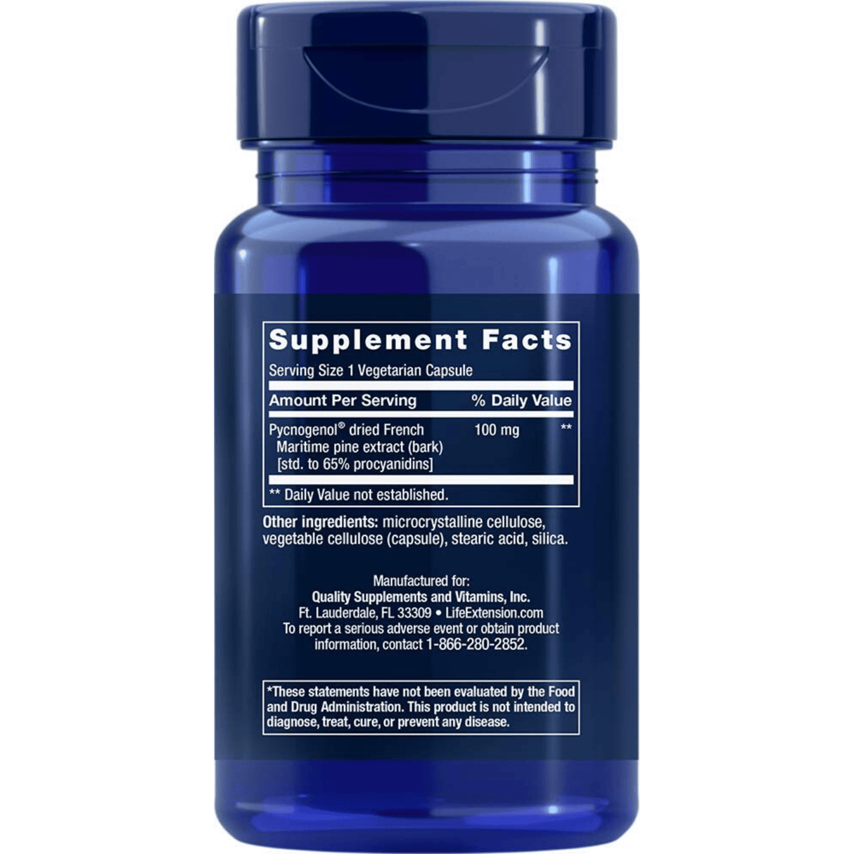 Life Extension Pycnogenol 100 mg - 60 Cápsulas Vegetarianas - Haz Tu Pedido