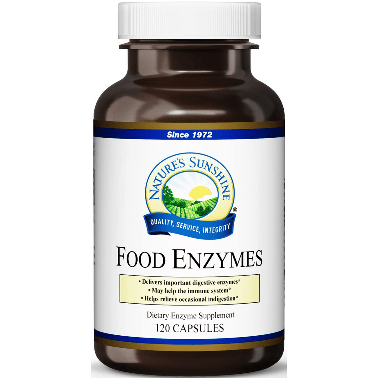 Nature's Sunshine Food Enzymes - 120 Cápsulas - Haz Tu Pedido