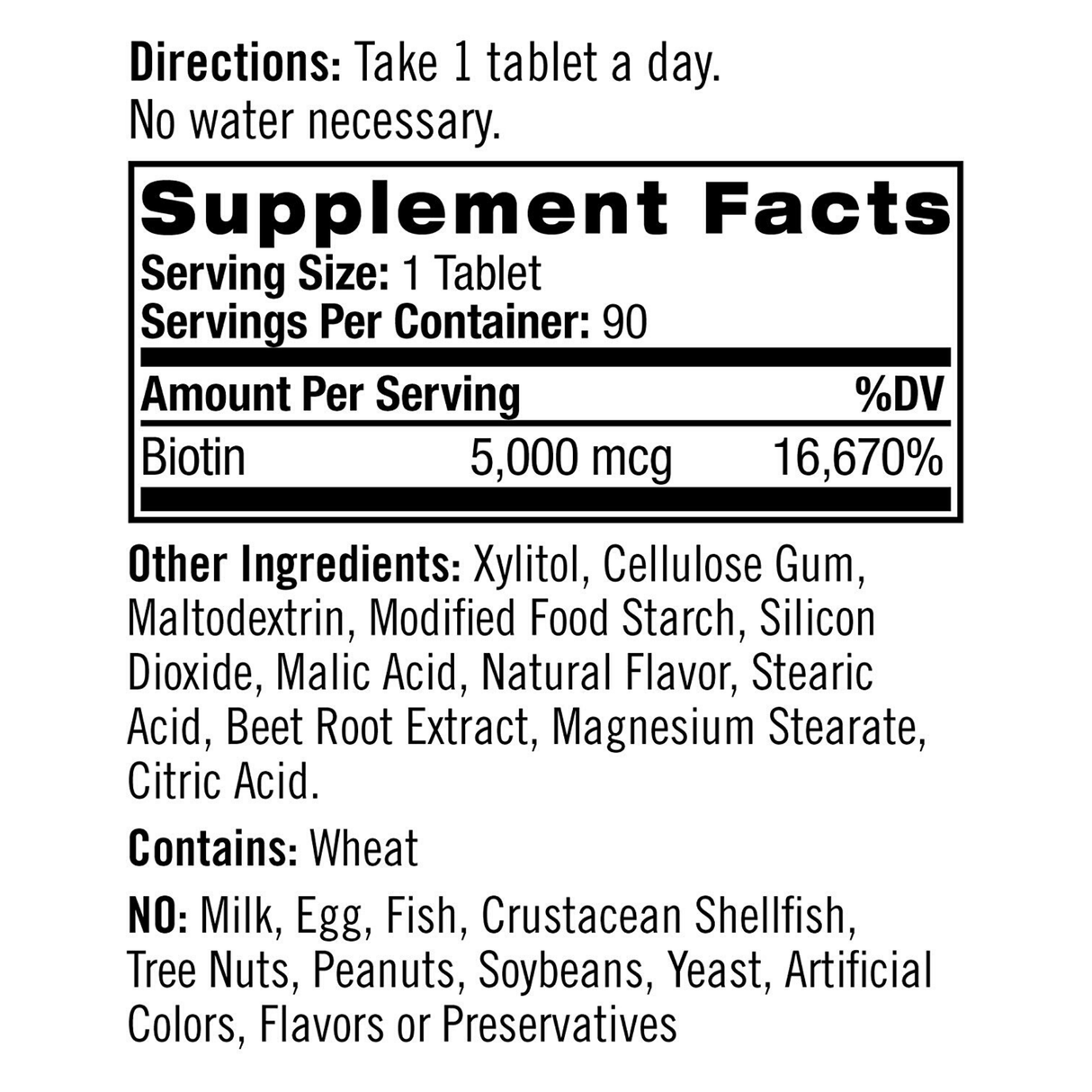 Natrol Biotin Fast Dissolve 5.000 mcg - Strawberry - Tablets - Haz Tu Pedido