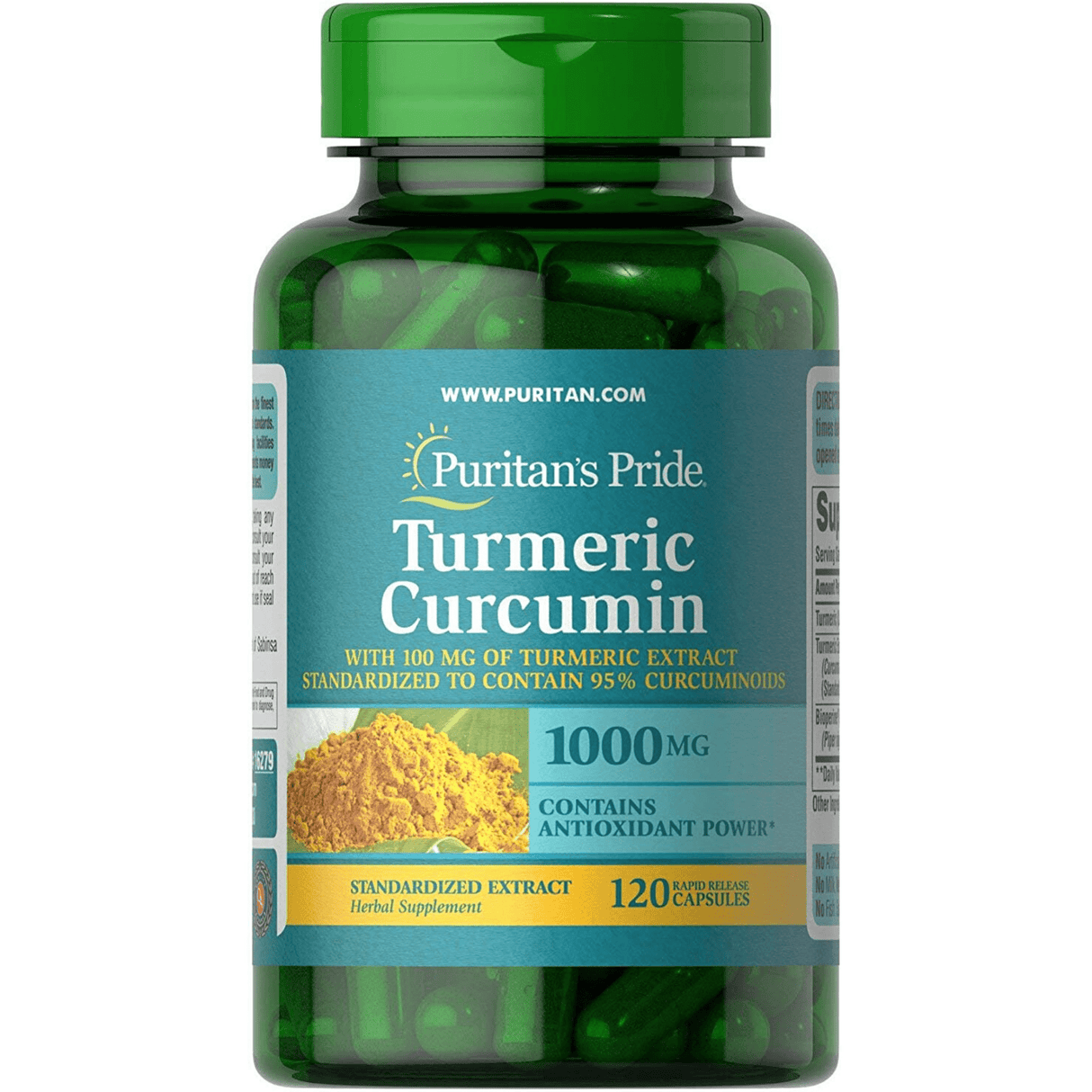 Puritans Pride Turmeric Curcumin 1000 mg - Haz Tu Pedido