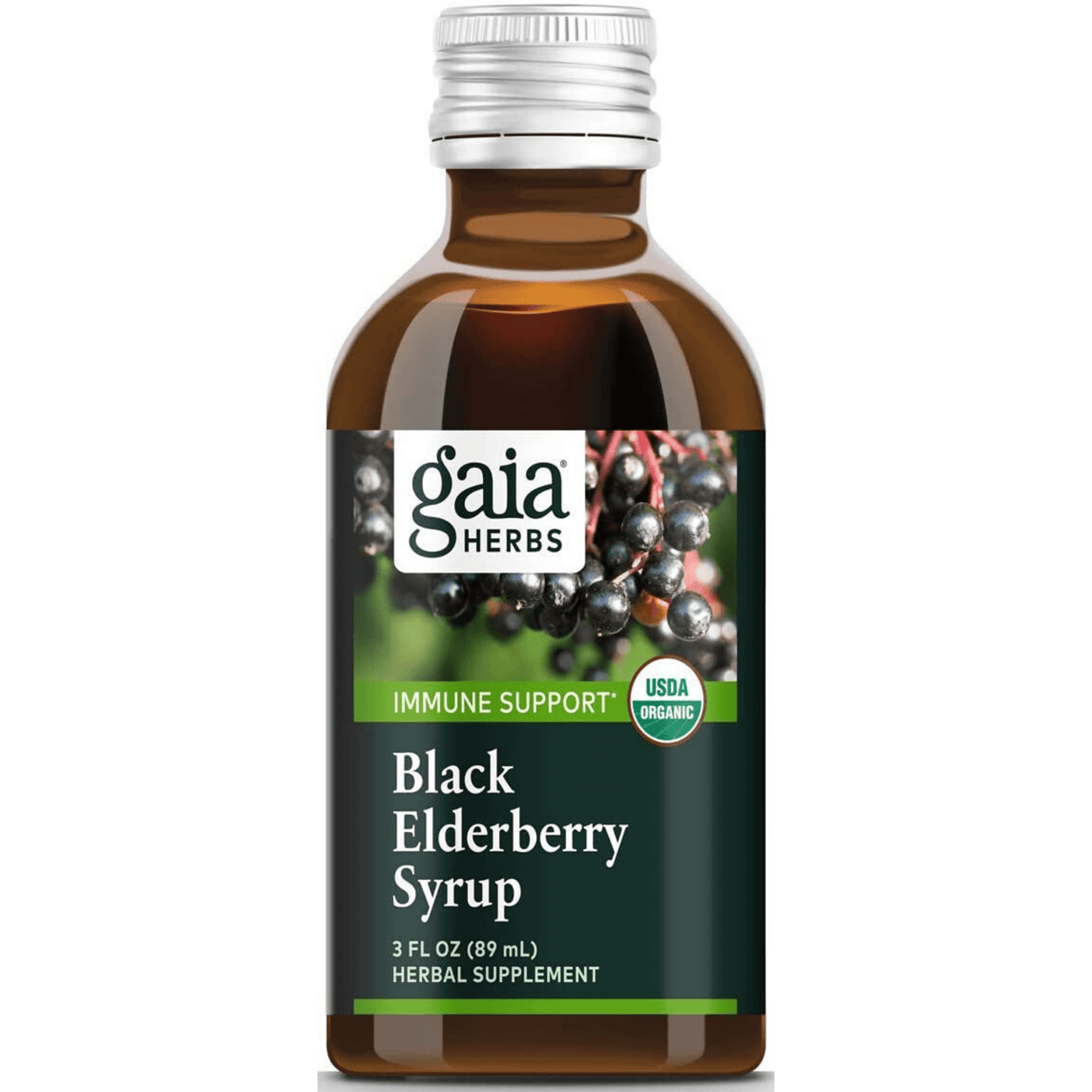 Gaia Herbs Black Elderberry Syrup - 89 ml - Haz Tu Pedido