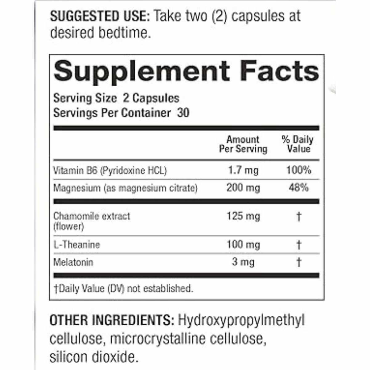 Suplemento Natural Para Dormir - 60 Cápsulas - Haz Tu Pedido