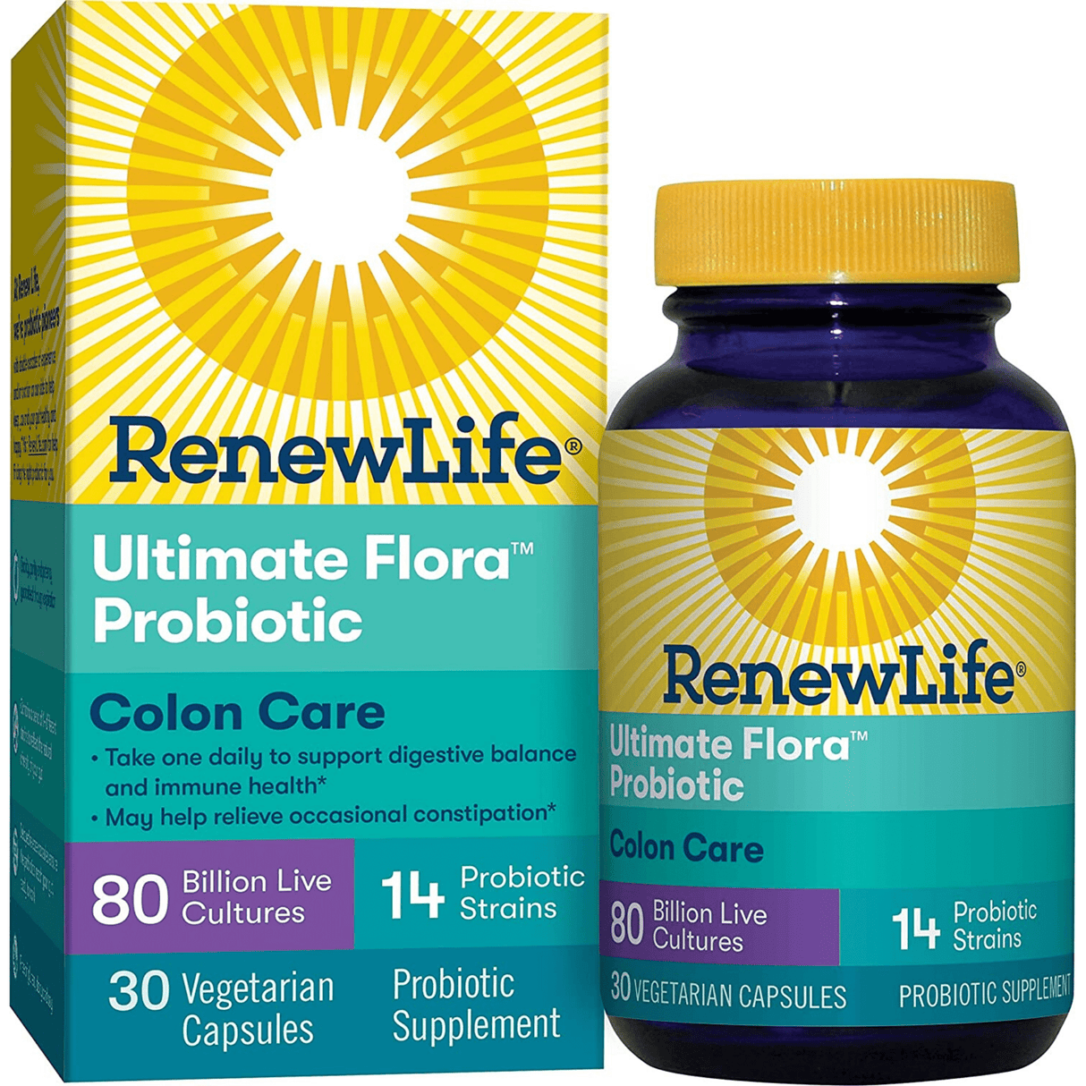 Renew Life Ultimate Flora Probiotic Colon Care - Vegetarian Capsules - Haz Tu Pedido