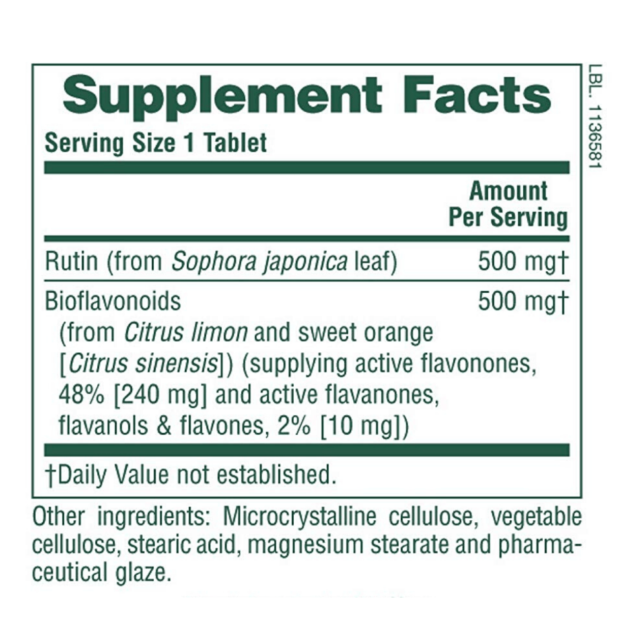 Natures Plus Biorutin 1000mg - 90 Tabletas - Haz Tu Pedido