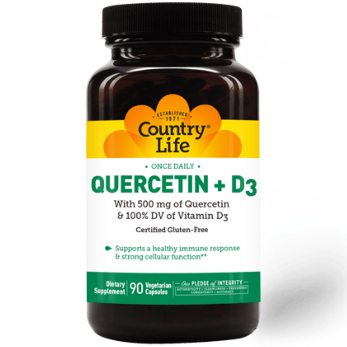 Country Life Quercetin + D3 - 90 Cápsulas Vegetarianas - Haz Tu Pedido