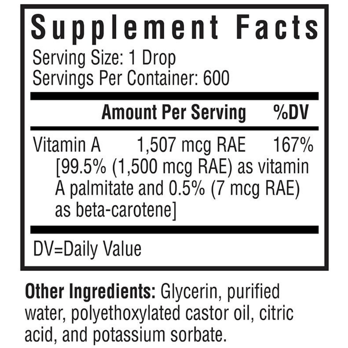 Seeking Health Vitamin A Drops - 30 ml - Haz Tu Pedido