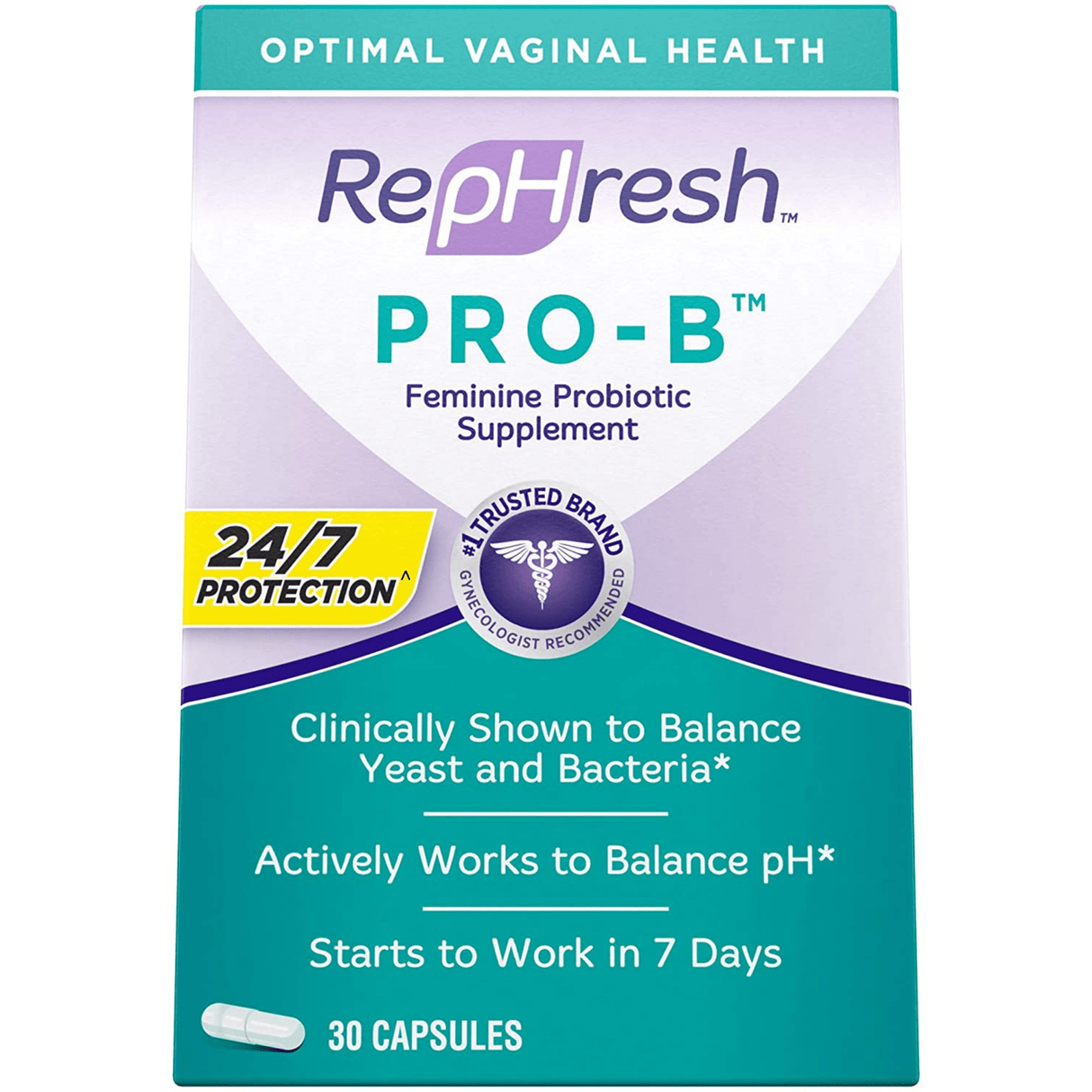 Rephresh Pro-B Femenine Probiotic Supplement - 30 Cápsulas - Haz Tu Pedido