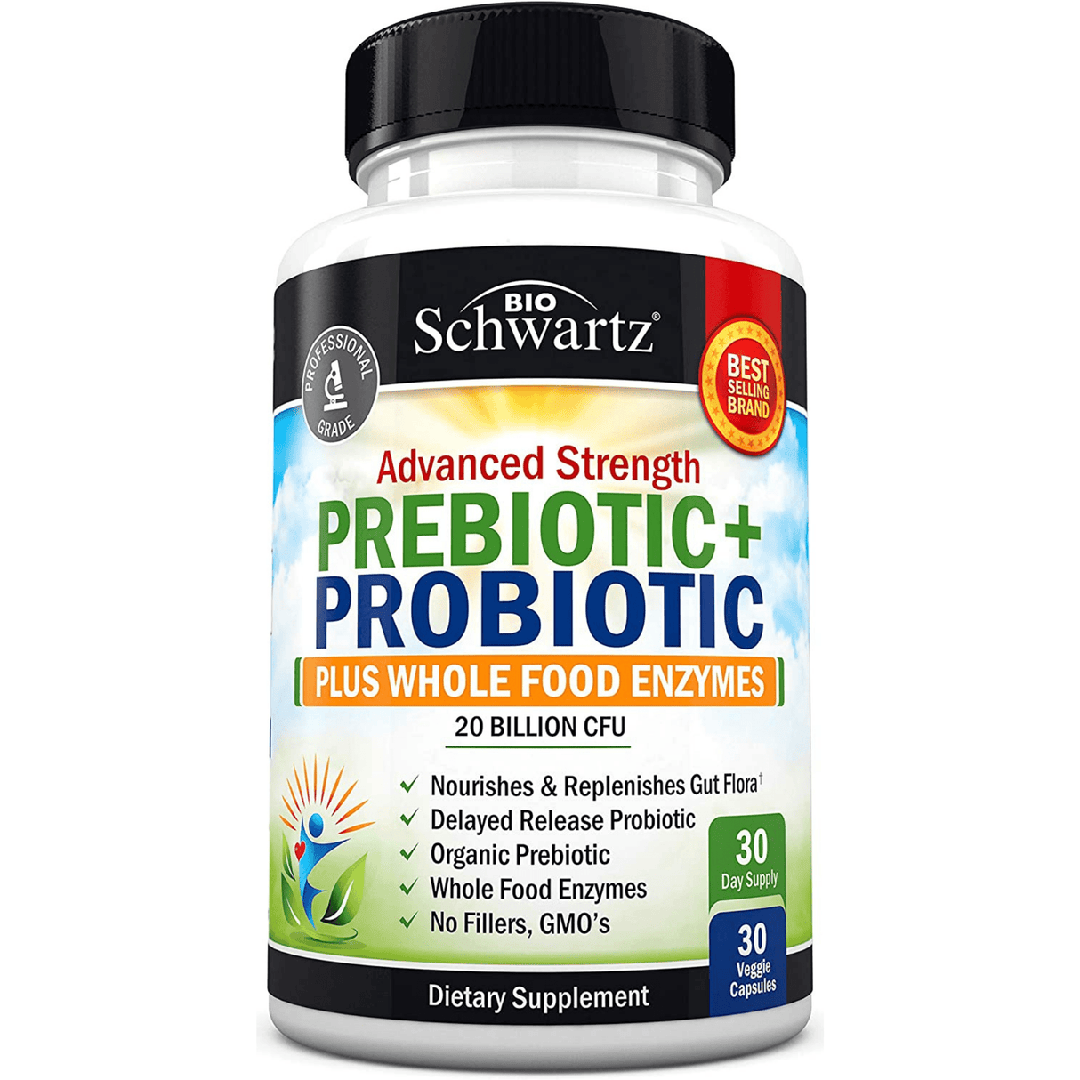 BioSchwartz Prebiotic + Probiotic - 30 Cápsulas Vegetales - Haz Tu Pedido