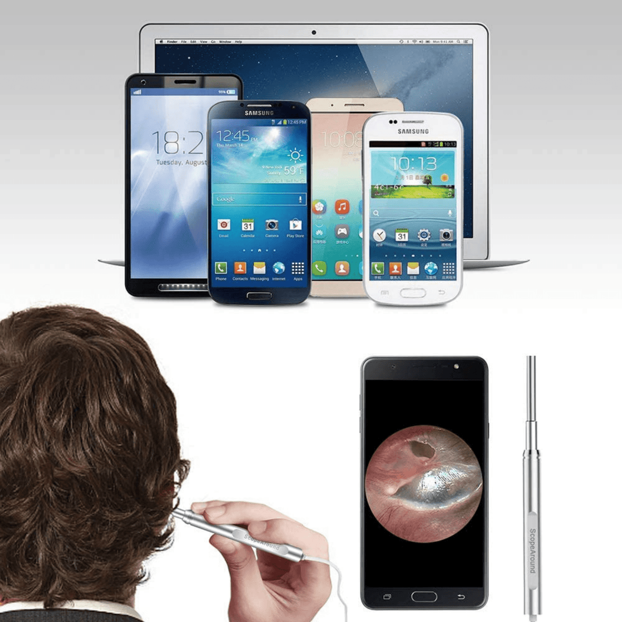 ScopeAround Endoscopio Inalambrico con Conexion a Dispositivo Movil - Haz Tu Pedido