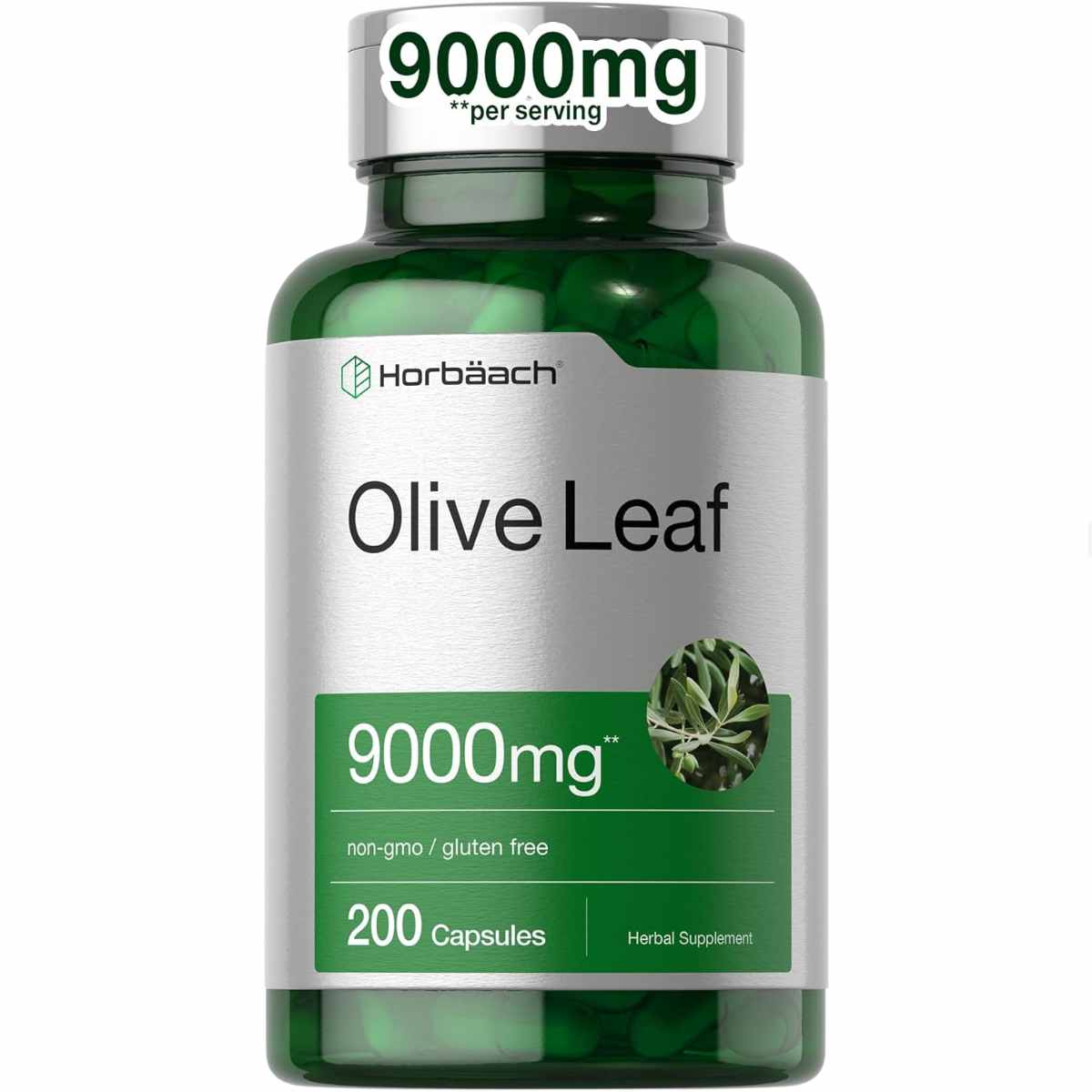 Extracto de Hoja de Olivo de - 9000 mg - 200 Cápsulas - Haz Tu Pedido