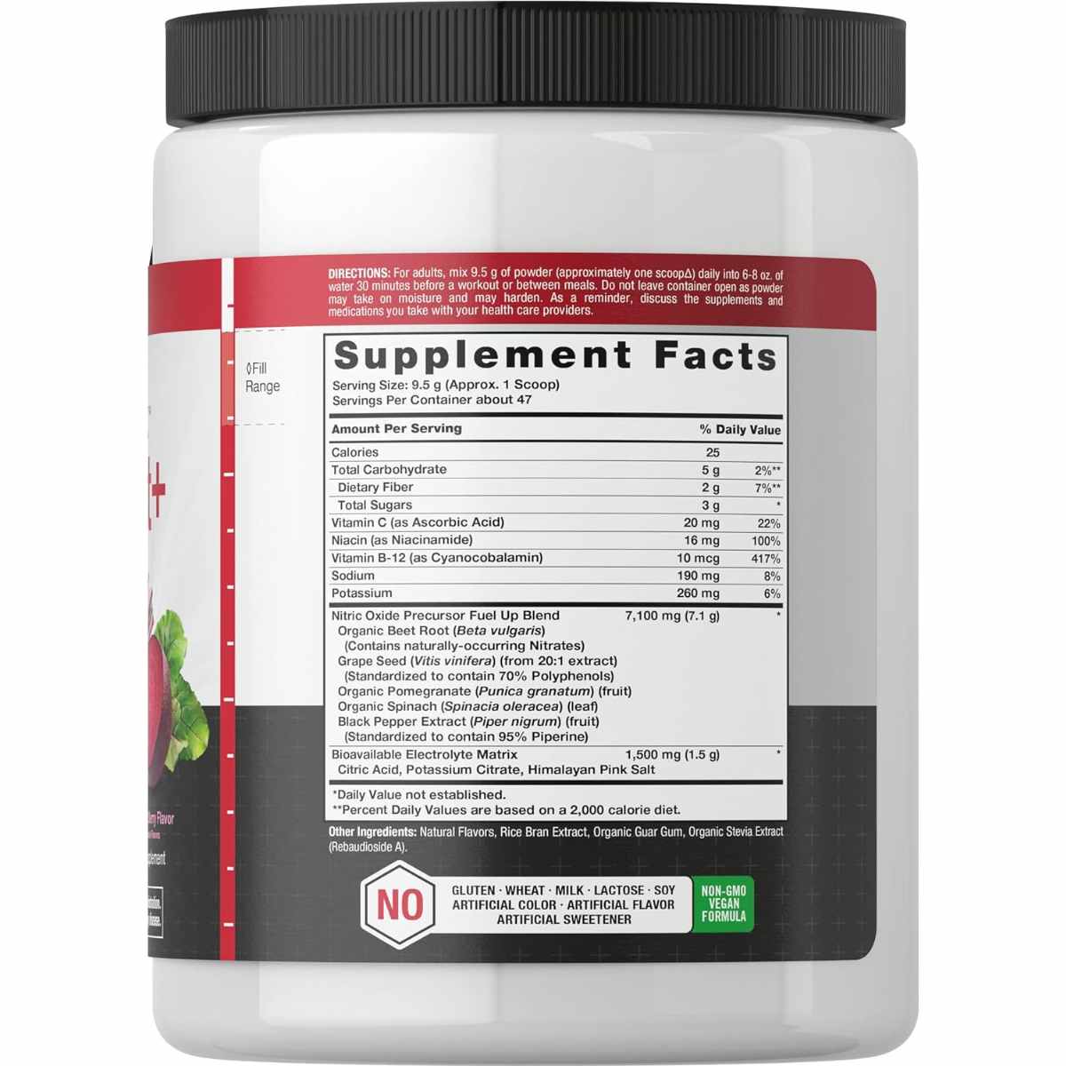 Polvo Raíz de Remolacha de Óxido Nítrico 454 g - Haz Tu Pedido
