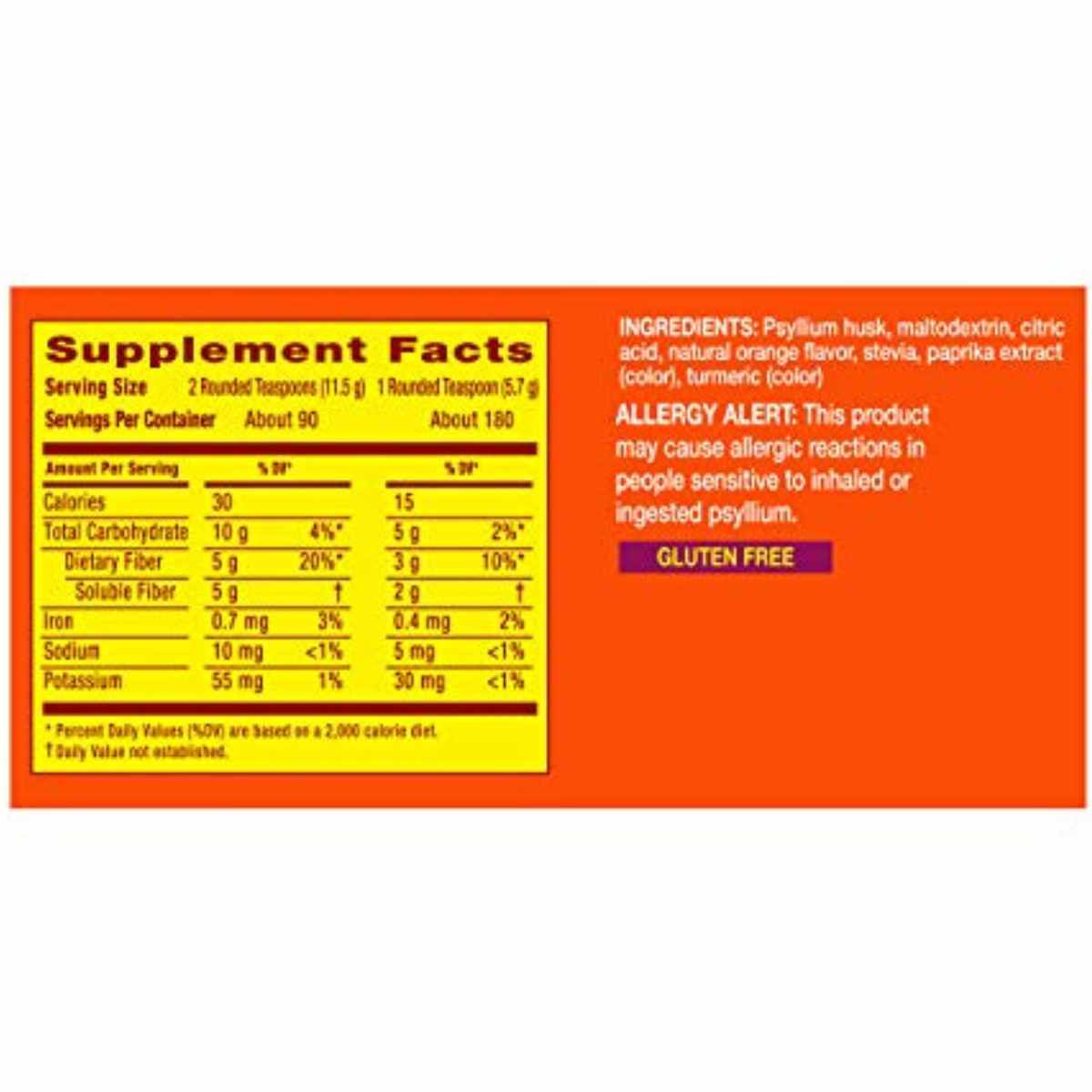 Metamucil Mezcla Premium Sin azúcar con Stevia - Naranja - Haz Tu Pedido