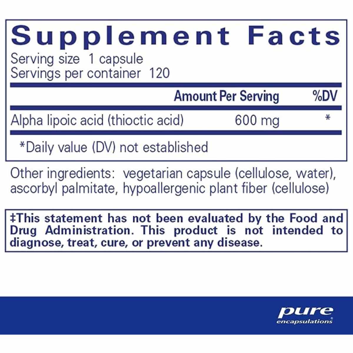 Ácido Alfa Lipoico - 600Mg - Haz Tu Pedido