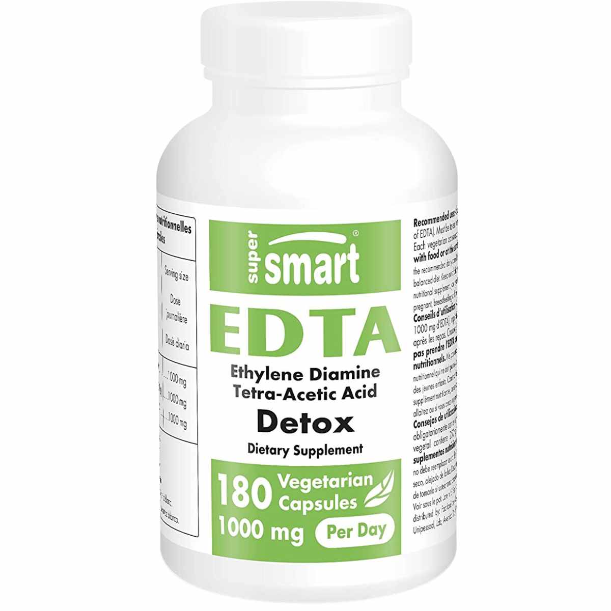 EDTA 1000 mg - 180 Cápsulas Vegetarianas - Haz Tu Pedido