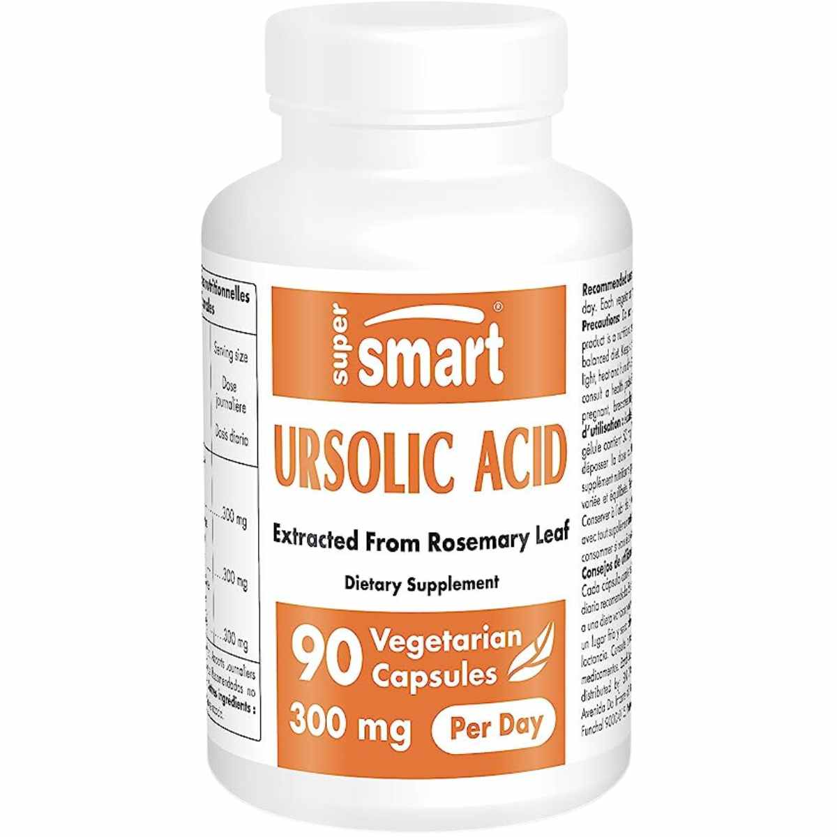 Acido Ursólico 300 mg - 90 Cápsulas Vegetarianas - Haz Tu Pedido