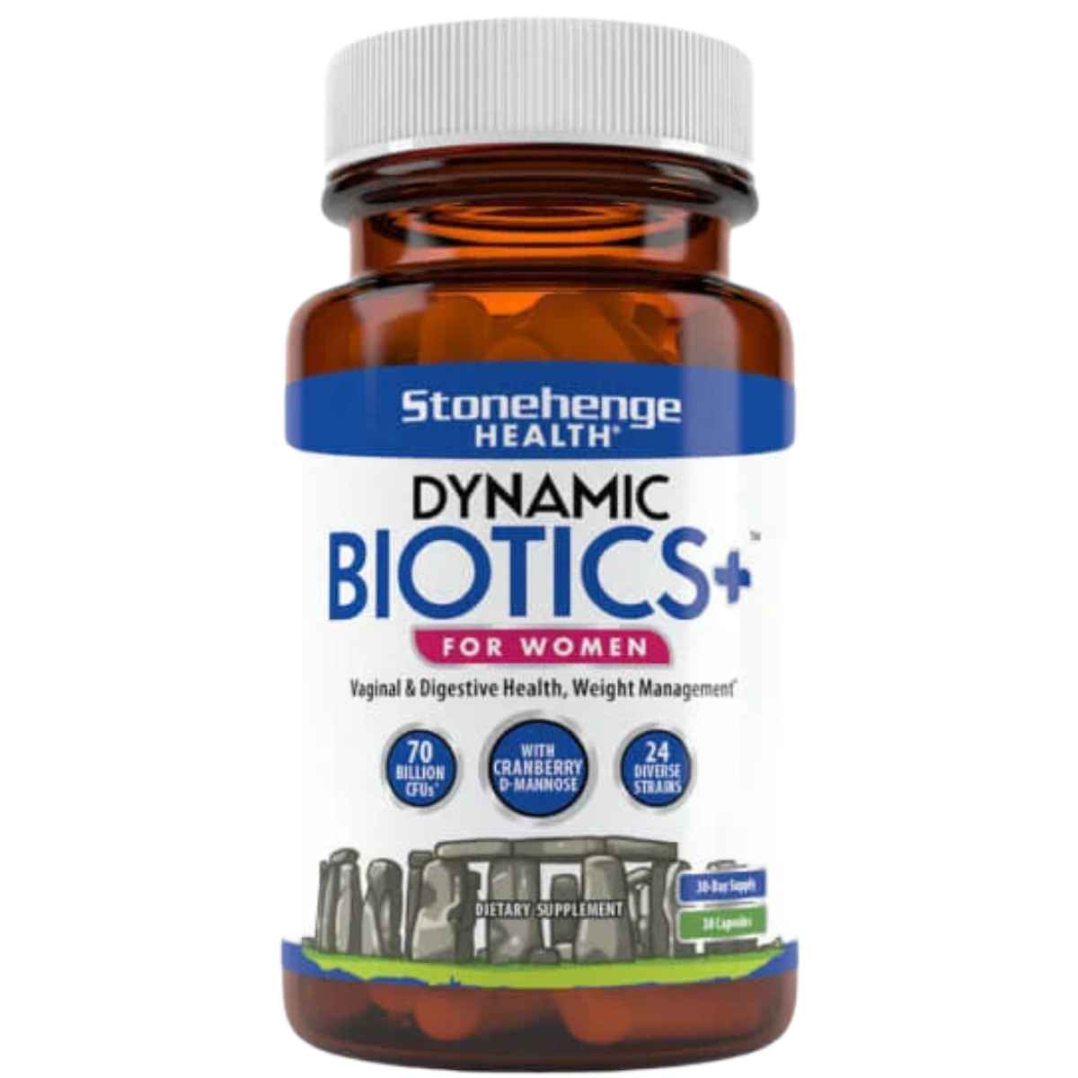 Stonehenge Health Dynamic Biotics Probiotico para Mujeres 70 Mil Millones CFU - 30 Cápsulas - Haz Tu Pedido