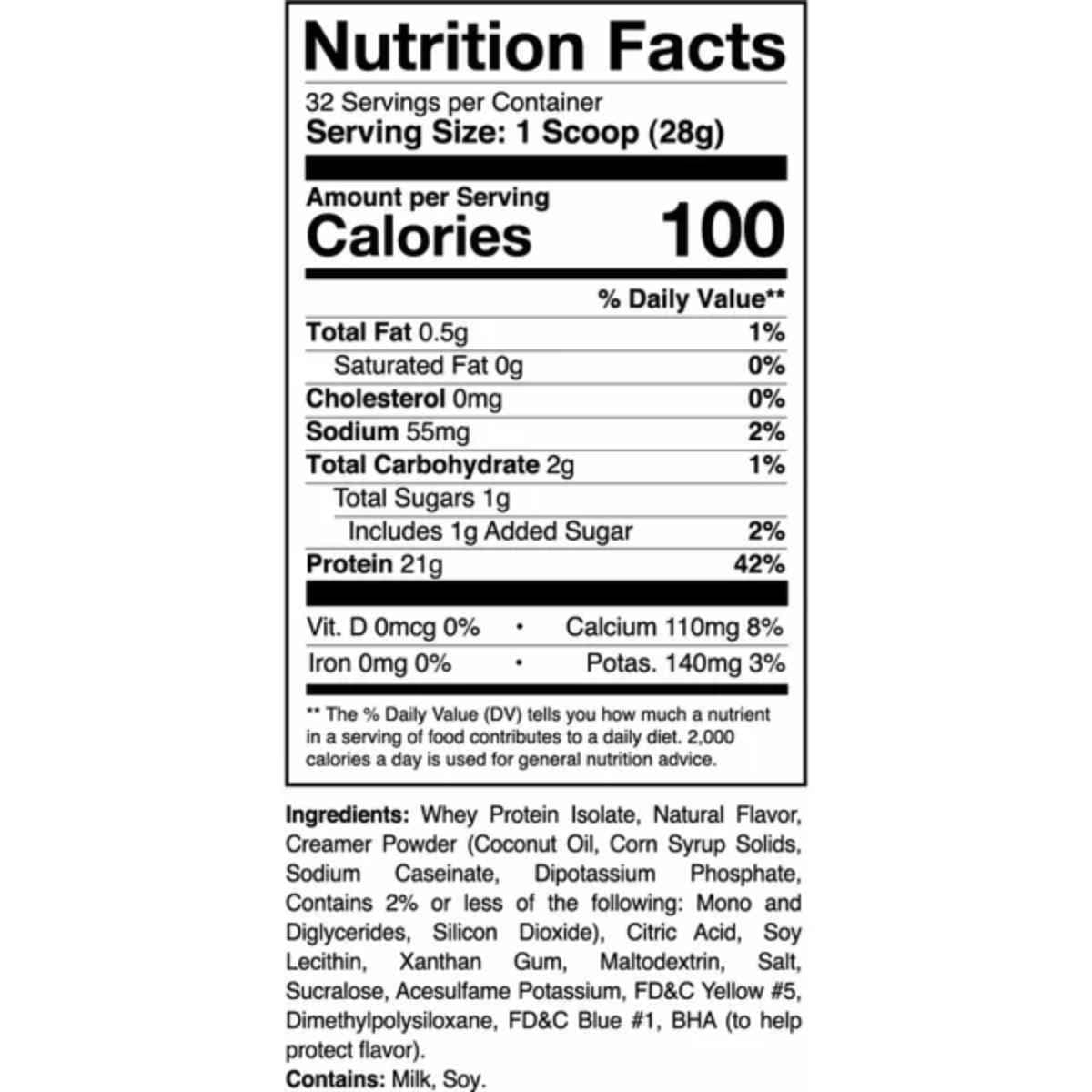 Tabla nutricional del suplemento 1st Phorm Aislado de Proteína de Suero Phormula-1 Sandía Jugosa