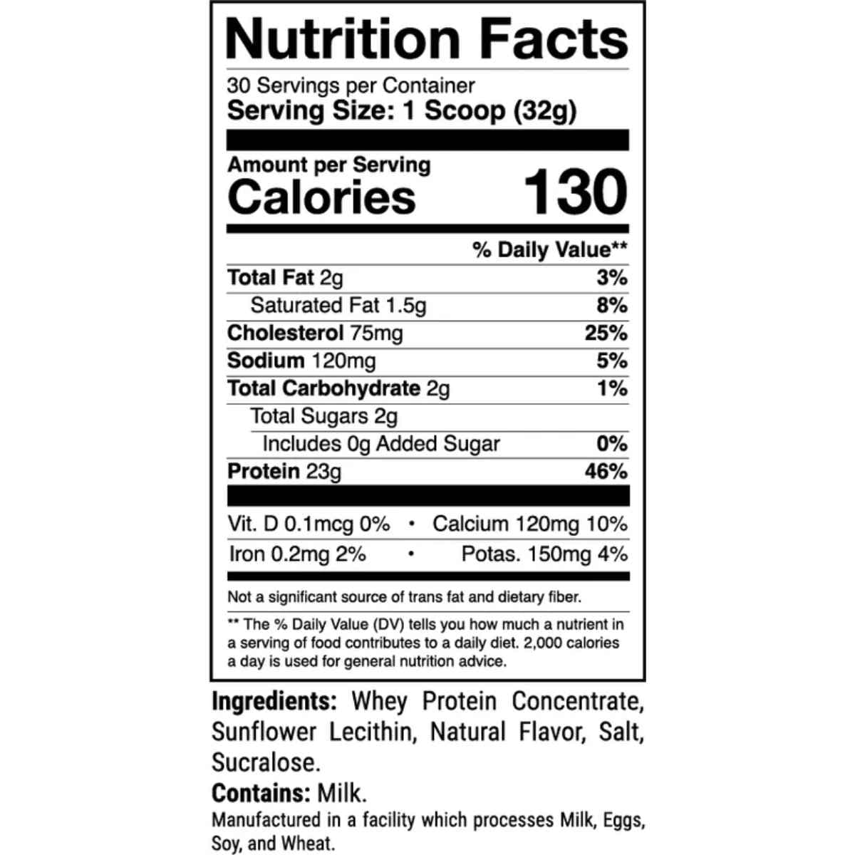Tabla nutricional del suplemento 1st Phorm Mezcla de Proteína sabor Muffin de arándanos 2.12 lbs