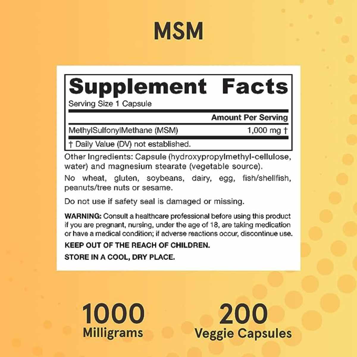 MSM 1000Mg - Haz Tu Pedido