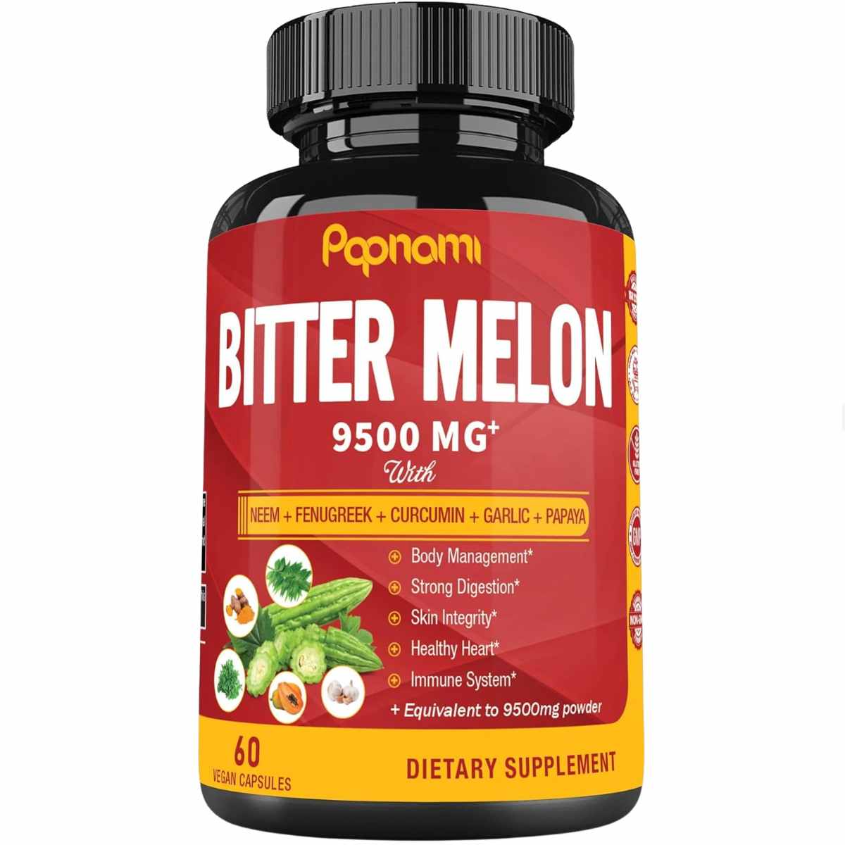 Extracto de Melón Amargo - 9500 mg - 60 Cápsulas Veganas - Haz Tu Pedido