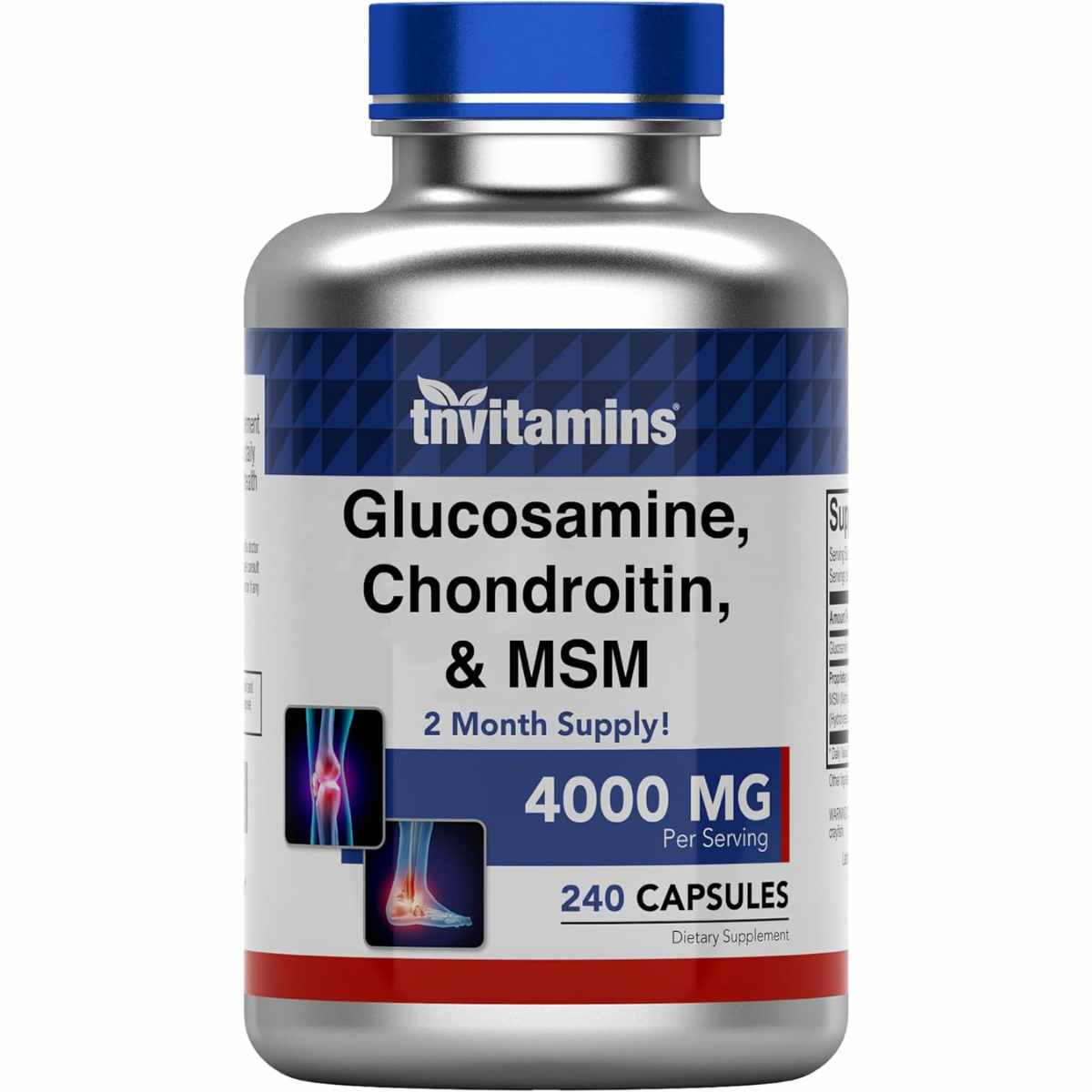 Glucosamina con Condroitina y MSM - 4000 mg - 240 Cápsulas - Haz Tu Pedido