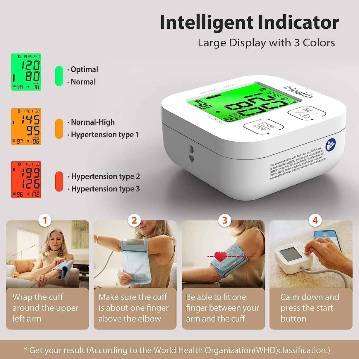Monitor de Presión Arterial con Bluetooth Modelo KN-550BT - Haz Tu Pedido