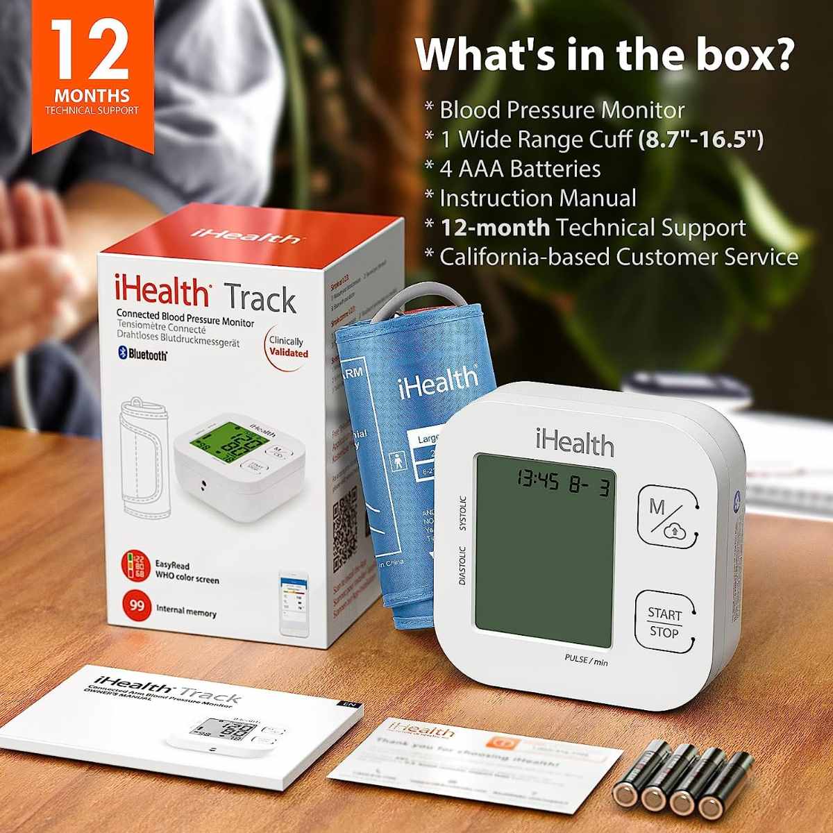 Monitor de Presión Arterial con Bluetooth Modelo KN-550BT - Haz Tu Pedido