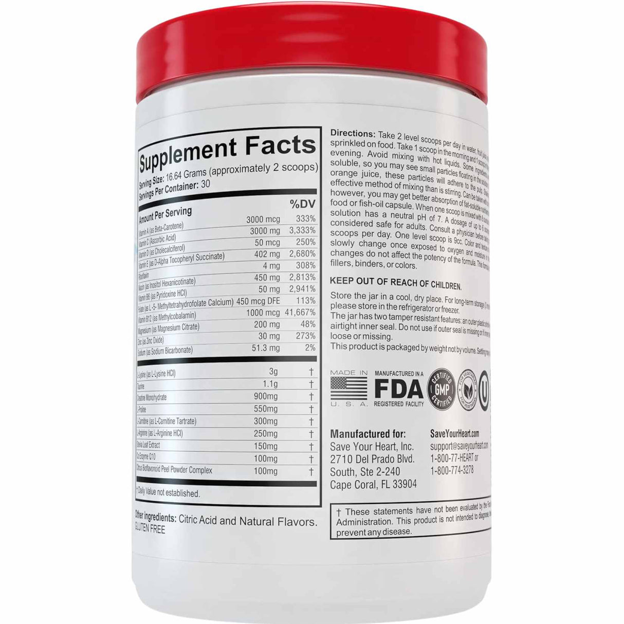 Fórmula Cardiovascular - 500 g - Haz Tu Pedido